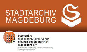 Bild vergrößern: Stadtarchiv-Schriftzug bei Facebook