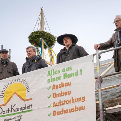 Richtfest für den neuen Gemeindesaal im Magdeburger Ortsteil Pechau