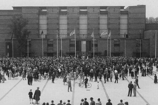 Stadthalle Magdeburg zur Steubenfeier am 20. Juli 1930