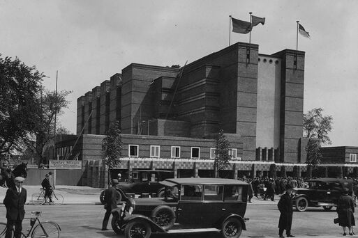 Stadthalle Magdeburg am Tag der Eroeffnung am 29.Mai 1927
