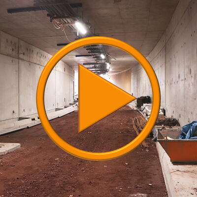 Video: Straßenbau im Tunnel