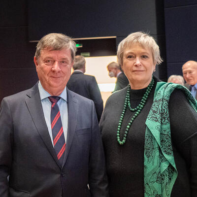 Magdeburgs Oberbürgermeister Dr. Trümper und Generalintendantin Karen Stone