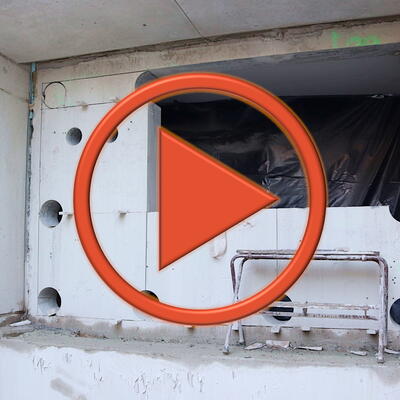 Video: Durchbruch Tiefgarage City Carrè 10.03.2022