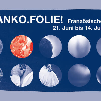 Werbeplakat des Festivals Franko.Folie! 2022