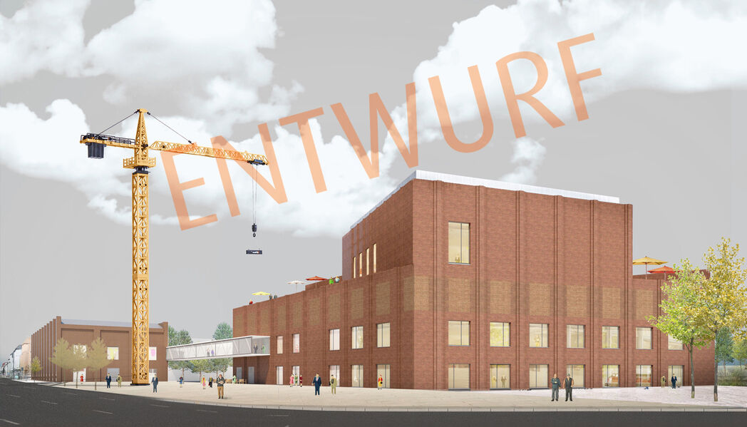 Visualisierung eines neuen Gebäudes für das Zentrum Industriekultur Magdeburg © von Grote GmbH