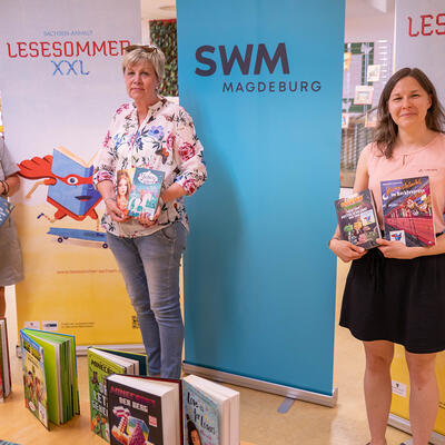 Karen Limberg, Cornelia Kolberg und Aline Naumann - Stadtbibliothek Magdeburg