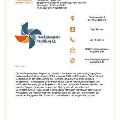 Steckbrief Freiwilligenagentur