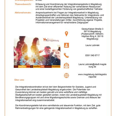 Steckbrief Integrationskoordination