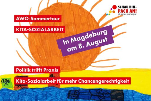 Bild vergrößern: Plakat AWO-Sommertour 2022