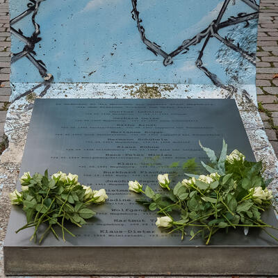 Gedenktafel in Magdeburg an die Mauer-Opfer