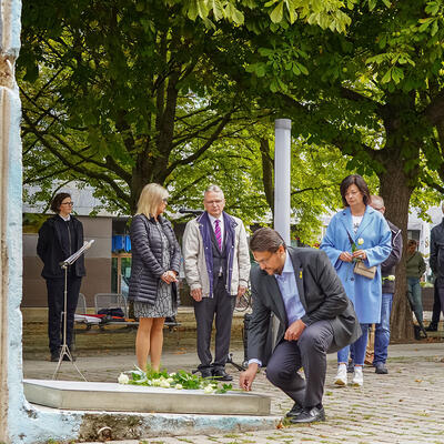 Landtagsabgeordneter Tobias Krull zur Niederlegung und Gedenken an Mauer-Opfer
