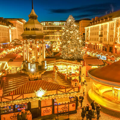 Weihnachtsmarkt Magdeburg 2021 auf dem Alten Markt