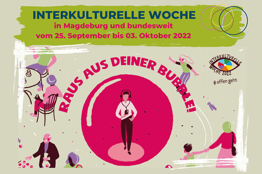 Informationsflyer zur Interkulturellen Woche 2022 in Magdeburg