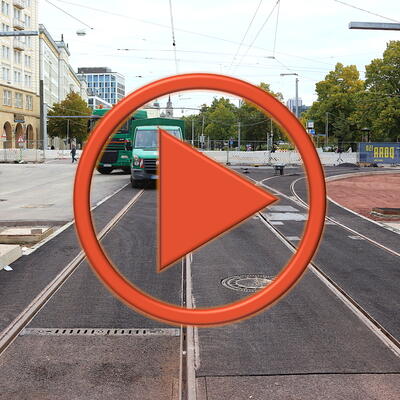 Video: Restarbeiten Straßenbahn 14.10.2022