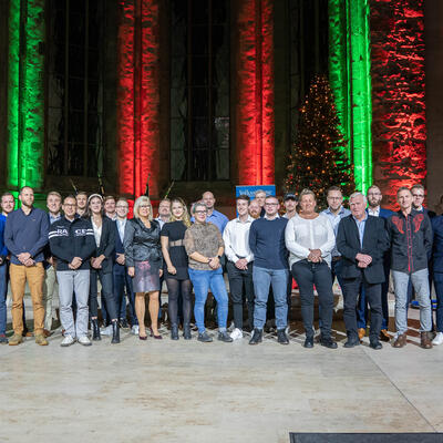Gruppenbild zur Magdeburger Sportlerehrung 2022