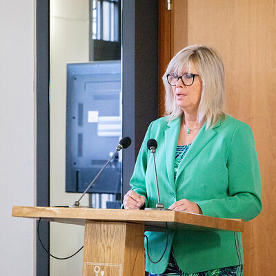 Oberbürgermeisterin Simone Borris eröffnete die 1. Netzwerkkonferenz Magdeburg