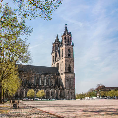 Magdeburger Dom mit Domplatz