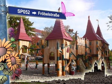 Bild vergrößern: SP052 Spielplatz und Ballspielfläche Fröbelstraße
