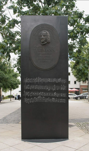 Bild vergrößern: Stele Georg Philipp Telemann Foto Ralph-J Reipsch