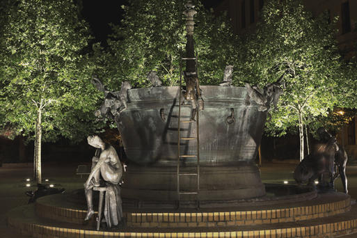 Faunbrunnen, Heinrich Apel Saskia Hubert