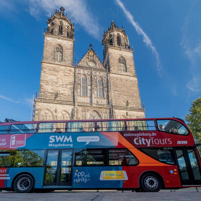 Stadtrundfahrt mit Domführung ©Andreas Lander, Magdeburg Marketing