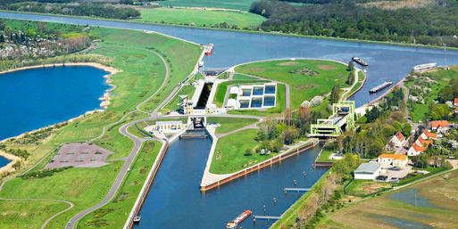 Bild vergrößern: Öffentliche Führungen am Wasserstrassenkreuz ©Werner Klapper