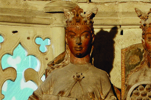 Bild vergrößern: Statue von Editha als Teil des Himmlisches Paars im Dom  HLBhme