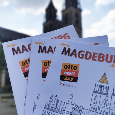 Zum Kindertag wird das neue Magdeburg-Malbuch veröffentlicht ©Magdeburg Marketing