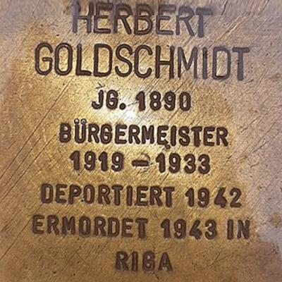 Stolperstein in Magdeburg I Herbert Goldschmidt