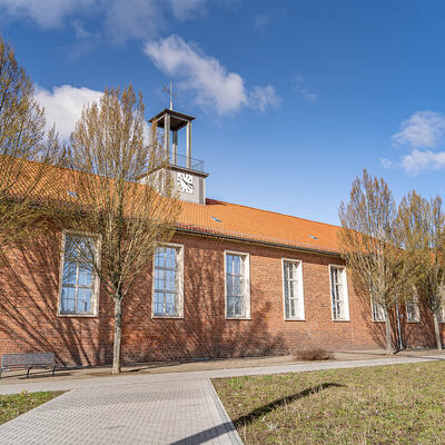 Blick auf die Magdeburger Gemeinschaftsschule Thomas Mann