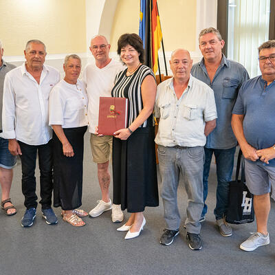 Magdeburgs Bürgermeisterin Regina-Dolores Stieler-Hinz mit Gästen aus Le Havre