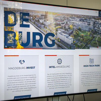 Internetseite invest.magdeburg.de zur Intel-Ansiedlung und High-Tech-Park