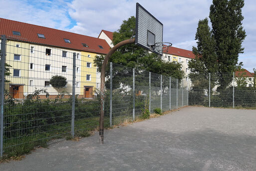Der Bolzplatz in der Gardeleger Strae in Magdeburg Neue Neustadt soll saniert werden