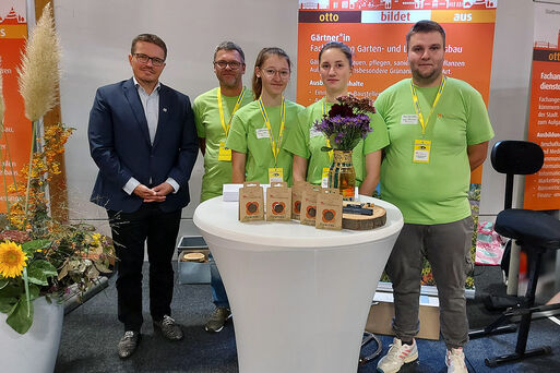 Der Eigenbetrieb Stadtgarten und Friedhfe Magdeburg auf der Messe Perspektiven 2023