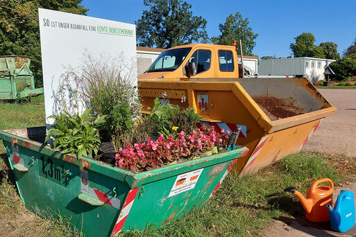 Bild vergrößern: Ein Biogarten fr den Tag der offenen Rathaustr