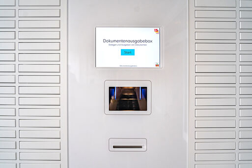 Dokumentenausgabebox der Auslnderbehrde Magdeburg