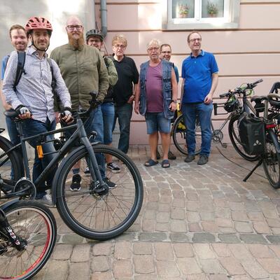 Start der Fahrradtour ins Gröninger Bad.