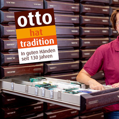Die Adler-Apotheke ist eines der Traditionsunternehmen der neuen Kampagne "Otto hat Tradition"