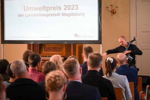 Ultracellist Matthias Marggraff sorgte fr das musikalische Highlight.