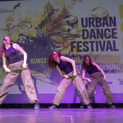 Tanz-Einlage zum Kick-Off Urban Dance Festival 2024 in Magdeburg