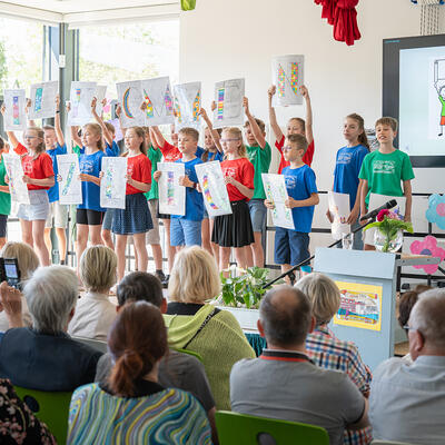Musikalische Einlage von Schülerinnen und Schüler der Grundschule Ottersleben 