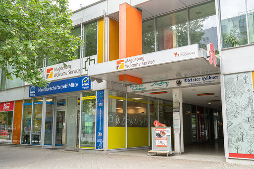 Gebäudeansicht des Magdeburg Welcome Service