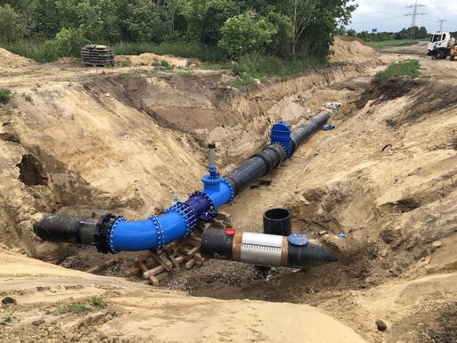 Bild vergrößern: Trinkwasserleitung Eulenberg