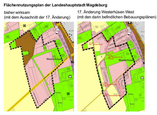 Planausschnitt  W W vorher nacher