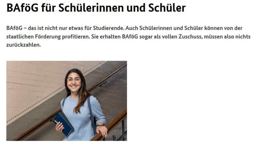 BAföG für einen Schulbesuch beantragen