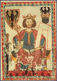 Codex Manesse, Kaiser Heinrich VI., 1. Hälfte 14. Jhd. ©Heidelberg, Universitätsbibliothek