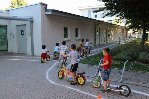 Die Verkehrswacht zu Besuch im Moosmutzel