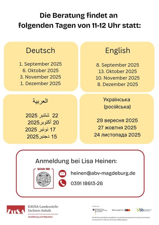 Bild vergrößern: Online-Beratung duale Ausbildung