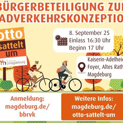 Bild vergrößern: Einladung zur Brgerbeteiligung zur Radverkehrskonzeption
