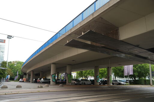 Bild vergrößern: Baume an der Ringbrücke Halberstädter Straße